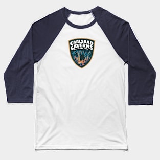 Carlsbad Caverns National Park Cave Emblem Baseball T-Shirt